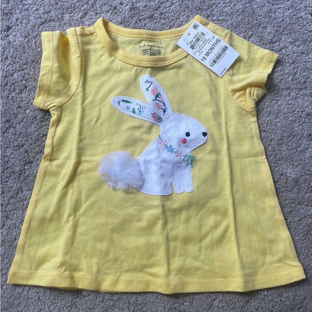 Yellow toddler tee